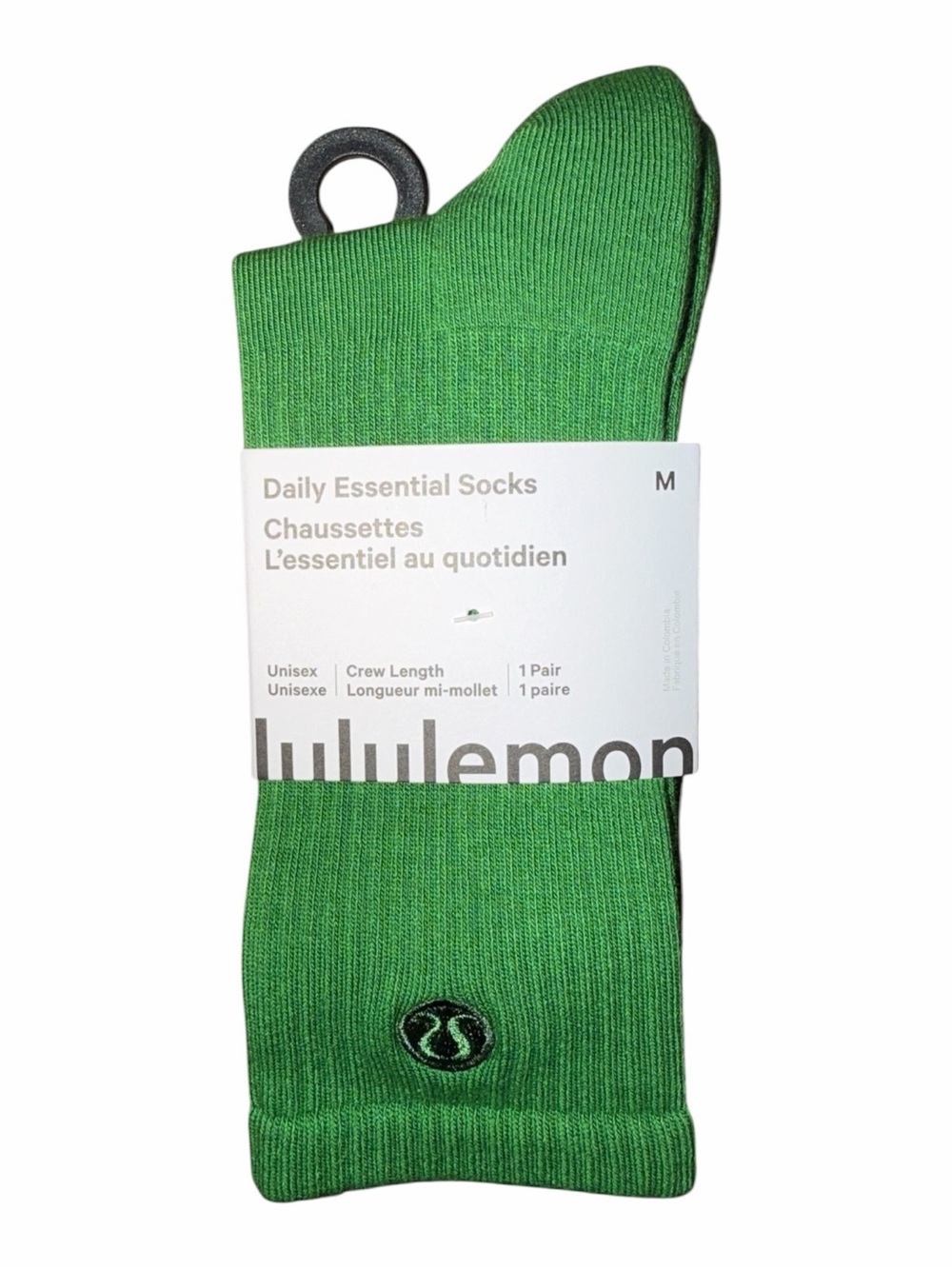 Lululemon Daily Essential Crew Socks Chameleon Size M NWT - Picture 2 of 5